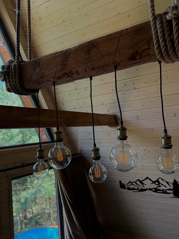 Уютный домик с купелью и баней в сосновом лесу