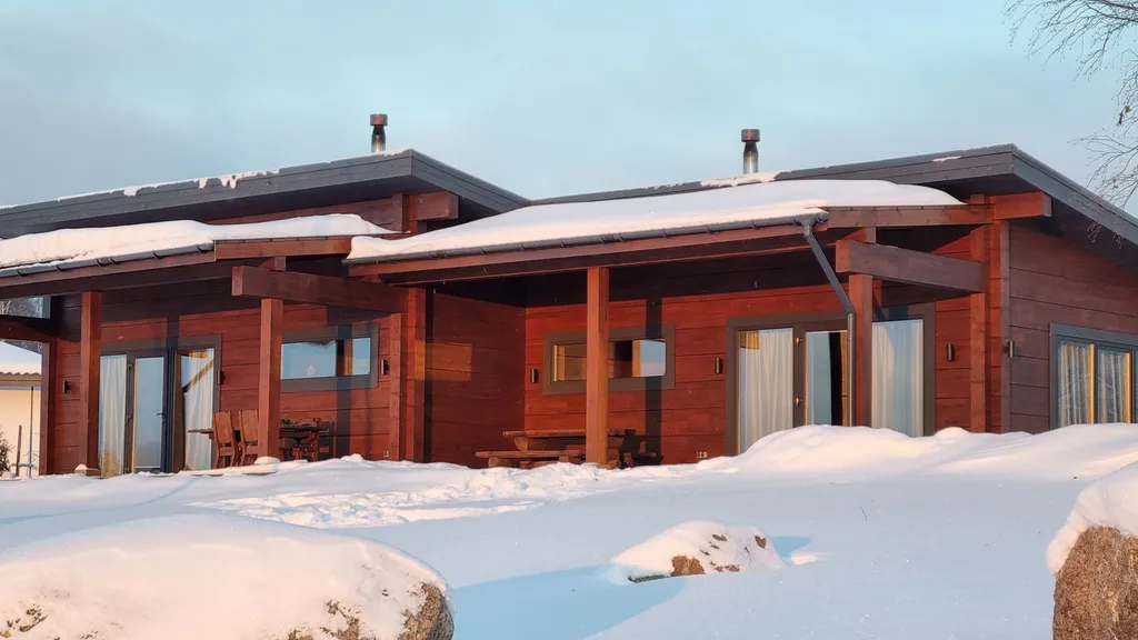 Коттедж с баней, банным чаном и видом на залив