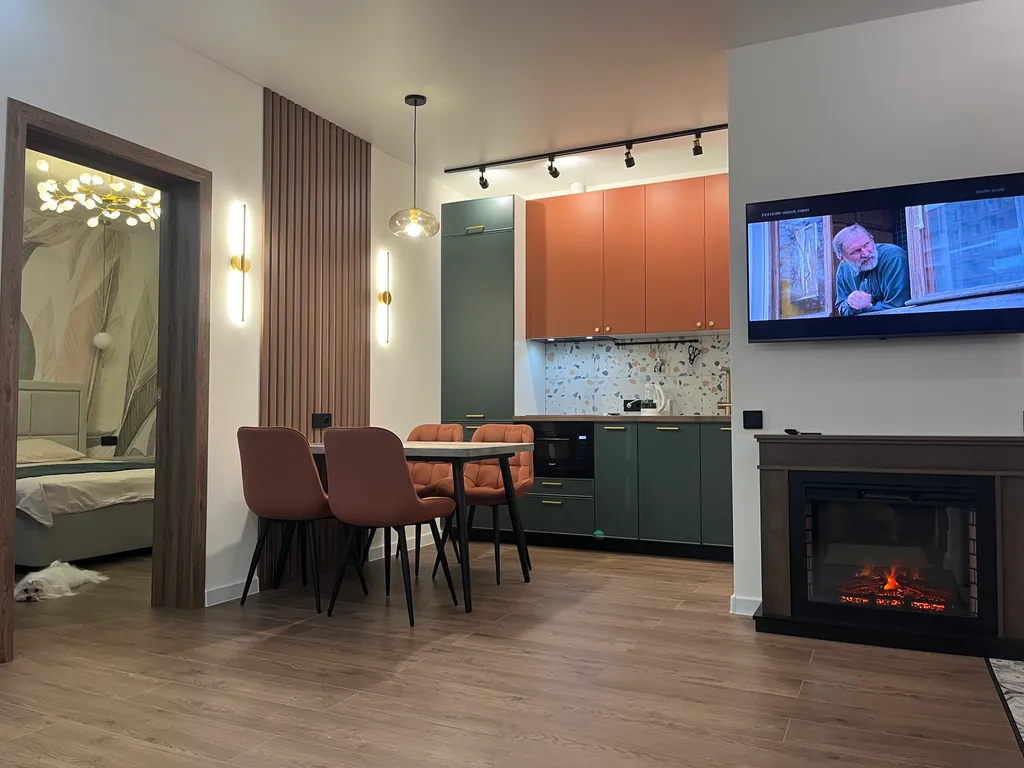 Квартира President lux с камином- однокомнатные апартаменты в центре города — аренда посуточно в Архангельск