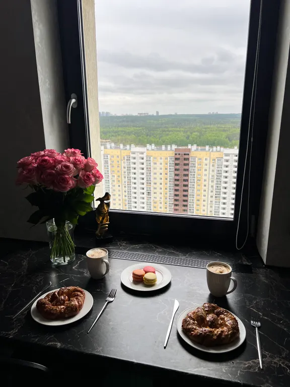 Студия 1 с панорамным видом на город