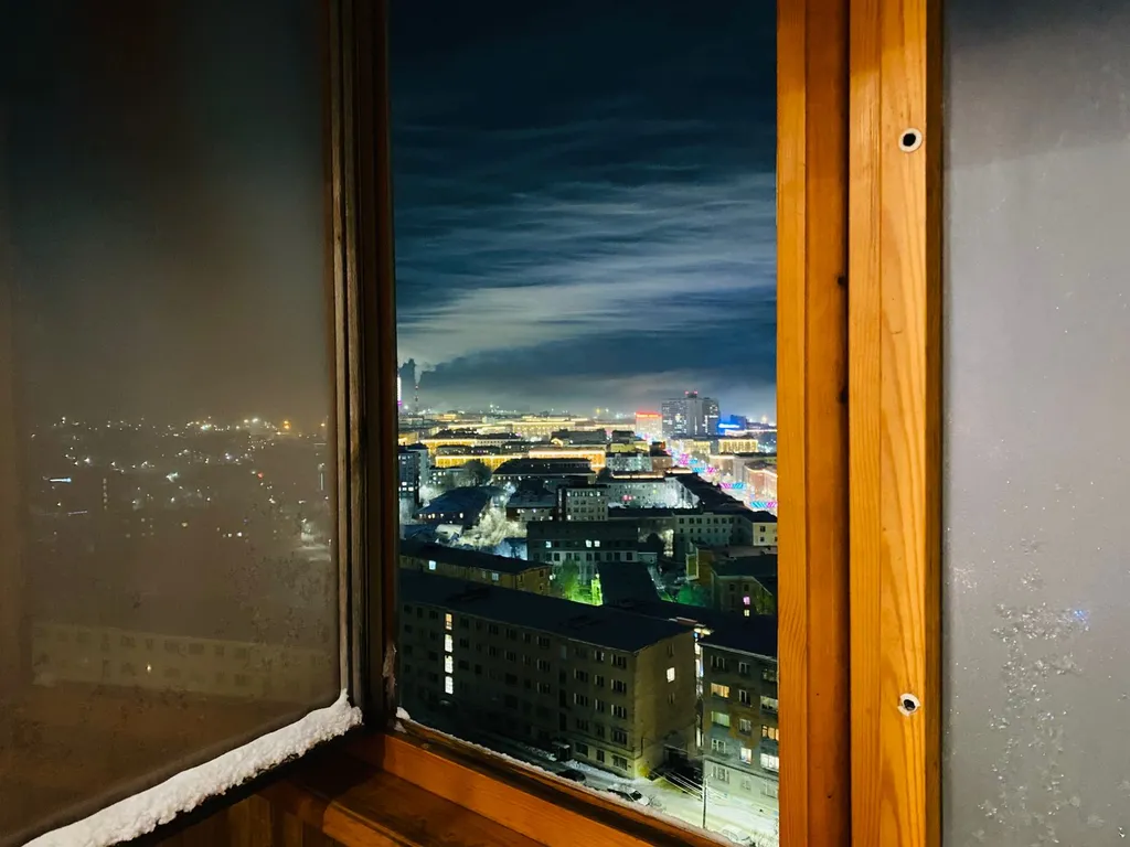 1-комнатная квартира с красивым видом на город