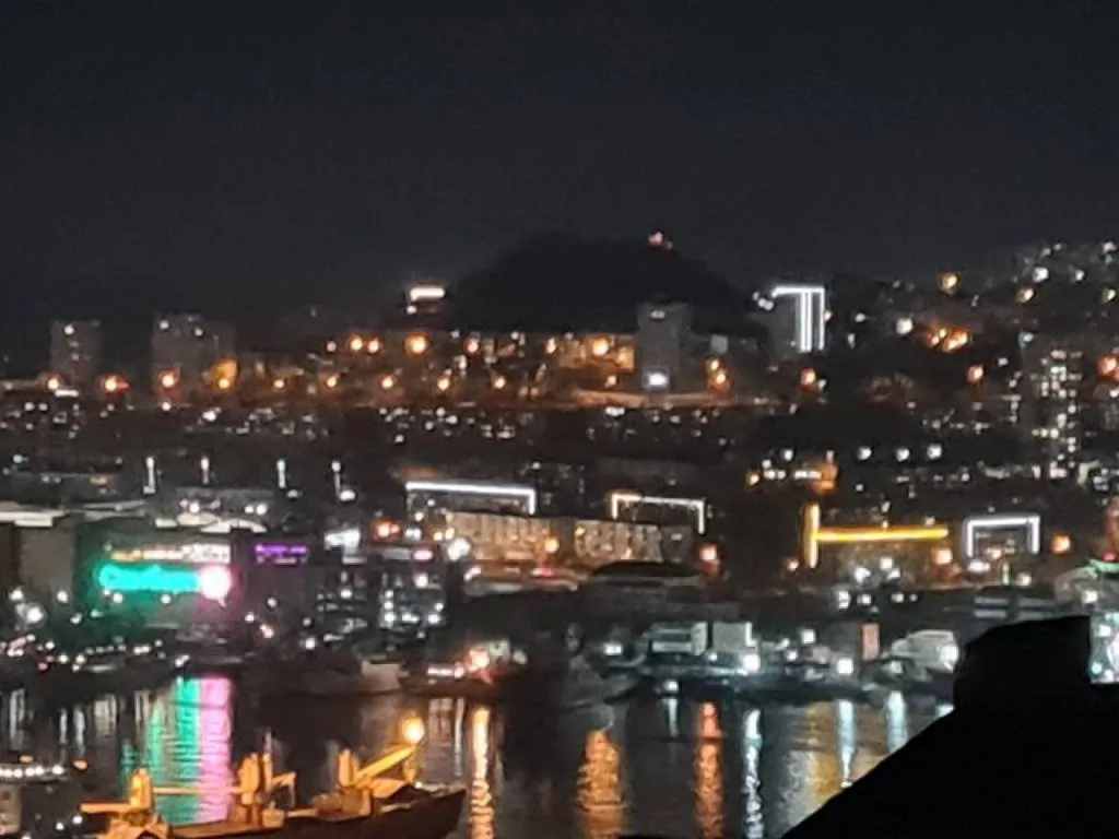 Студия в центре с видом на Золотой мост, город, море