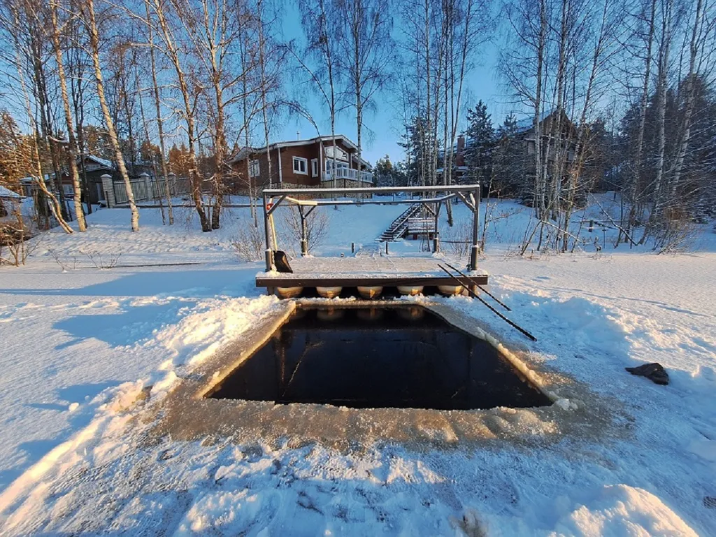 Коттедж на берегу реки в Рощино