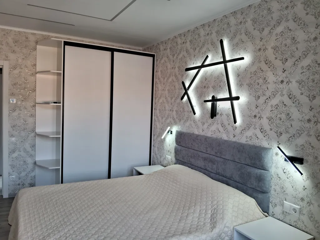 Квартира Квартира с видом на море и горы и двумя спальнями в центре района — Лазаревское