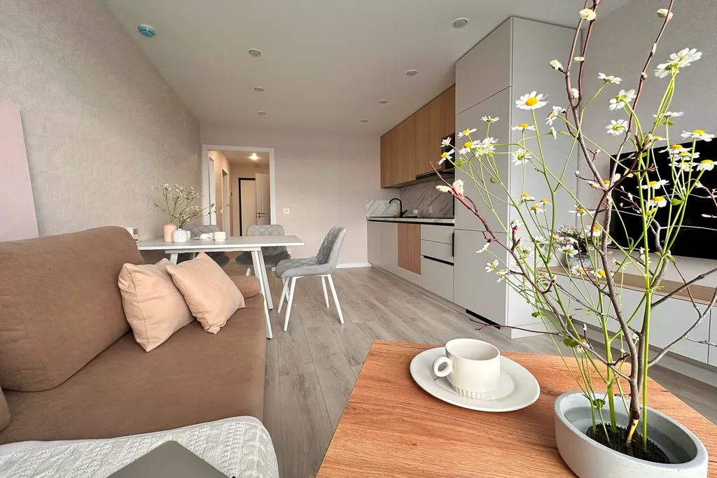 Чудесная светлая евро 2-комнатная квартира в премиум жк