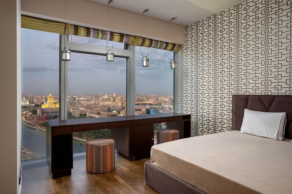 Апартаменты Москва Сити вид - золотой угол