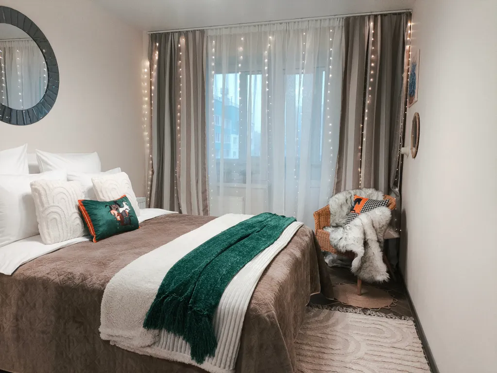 Стильная квартира в новом ЖК для 8