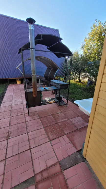 Дом A-frame с баней