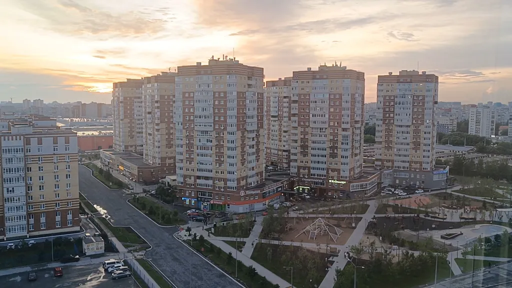 Квартира Квартира Шикарный вид на закат, дизайнерская евротрешка, трц кристалл — Тюмень