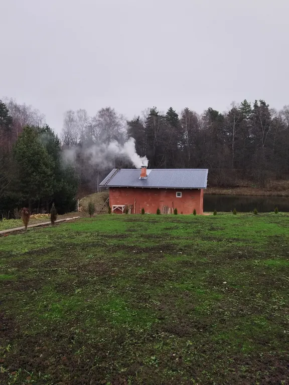 Уютный дом с русской баней на пруду у леса