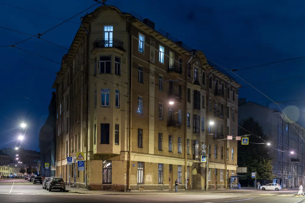 Квартира Квартира Новая студия с видом на реку Фонтанку и всем необходимым для комфорта! — Санкт-Петербург