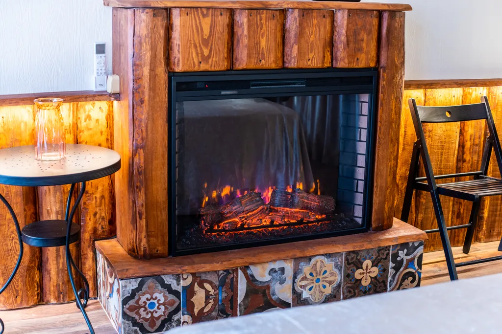 Романтическая студия с камином и балконом в старинном особняке