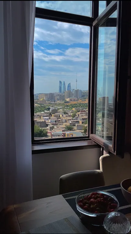 Квартира в центре с видом на достопримечательность — аренда посуточно в Баку