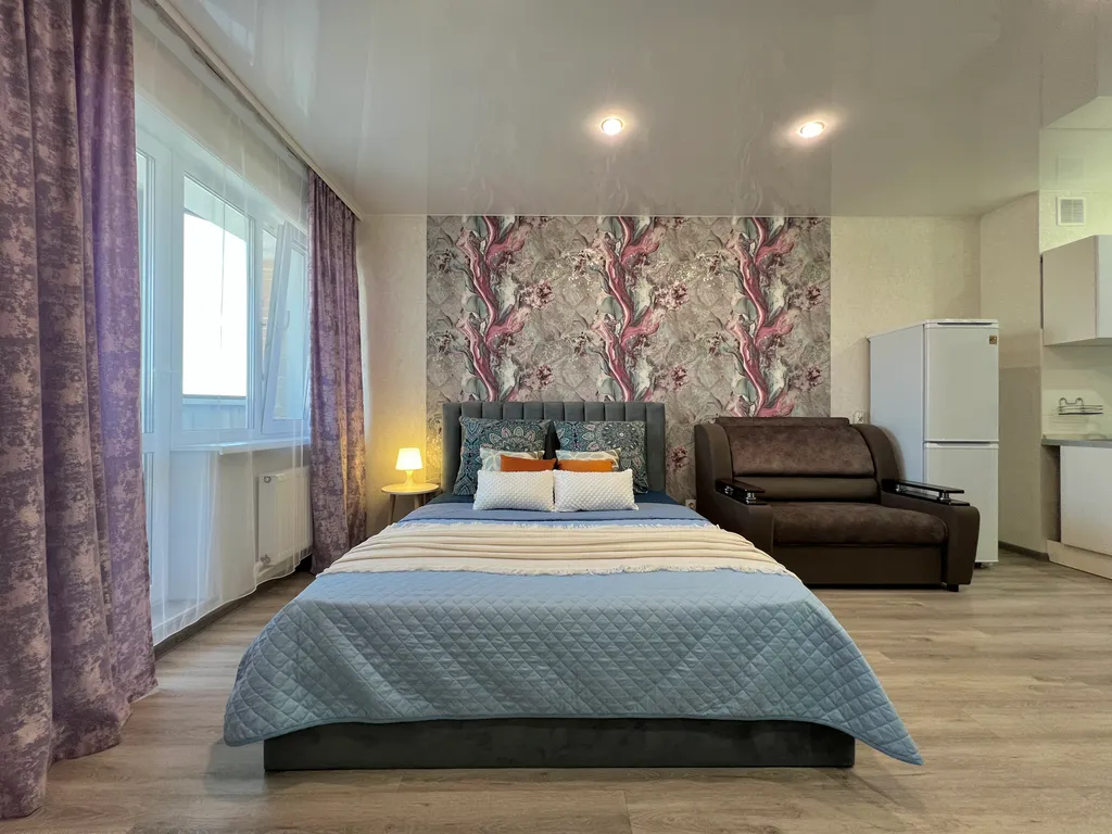 Студия в центре с видом на город, не берем оплату за финальную уборку