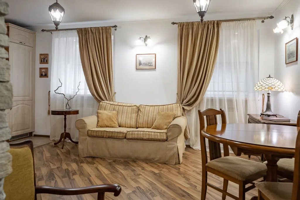 Атмосферная двухуровневая квартира с парковкой у Эрмитажа