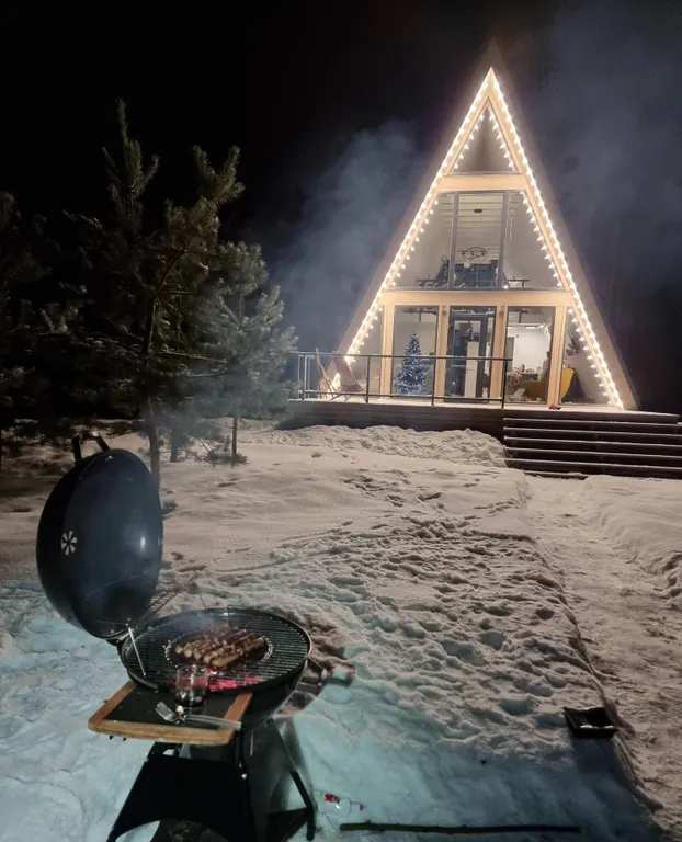 Коттедж Коттедж А-фрейм на берегу Можайского водохранилища — Можайск