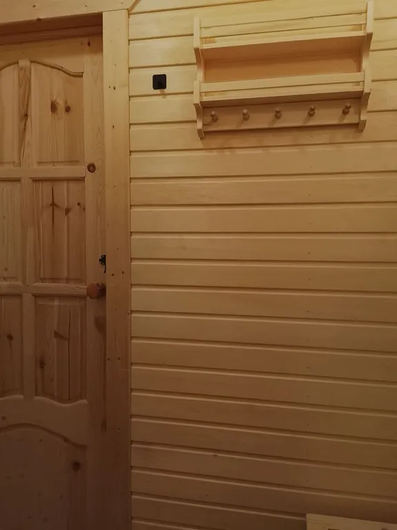 Большой дом А-Фрейм среди молодого елового леса