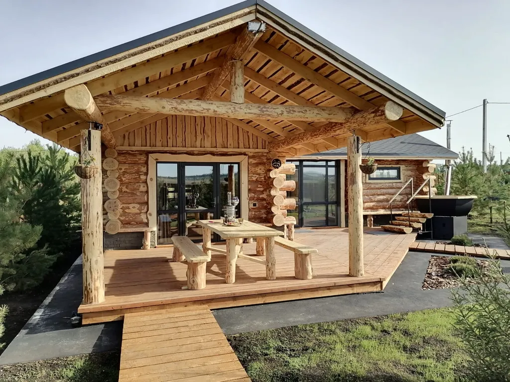 Бревенчатый дом для уютного отдыха в Осоргино