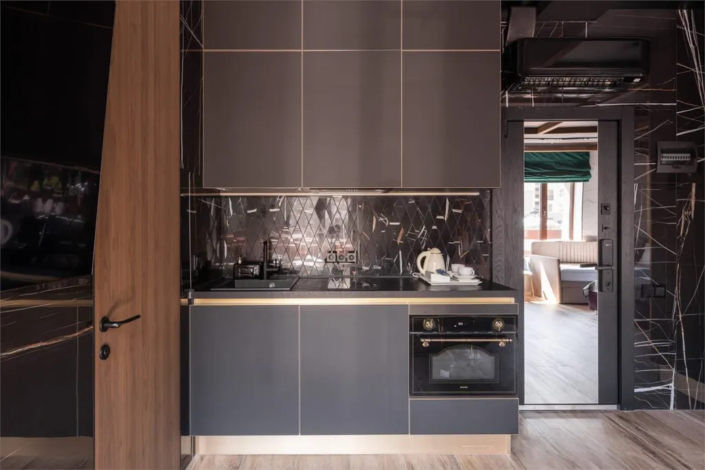 Уютная студия с видом на горы