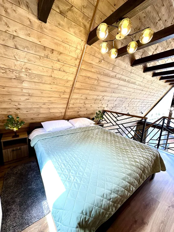 А-фрейм с видом на горы