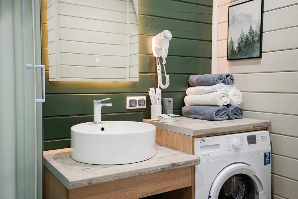 Домик в Приэльбрусья с баней на дровах и сибирским банным чаном