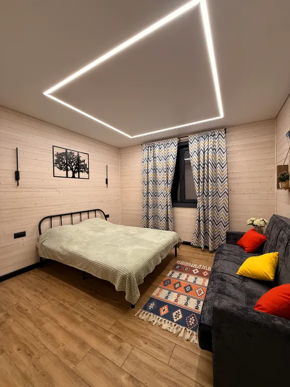 Гостевой дом с баней и чаном в лесу