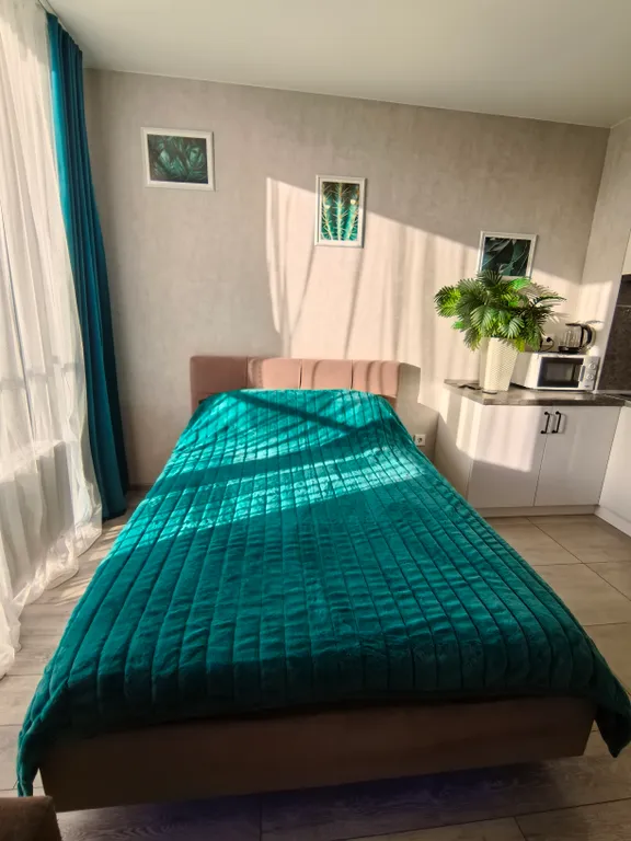 Студия с видом на город