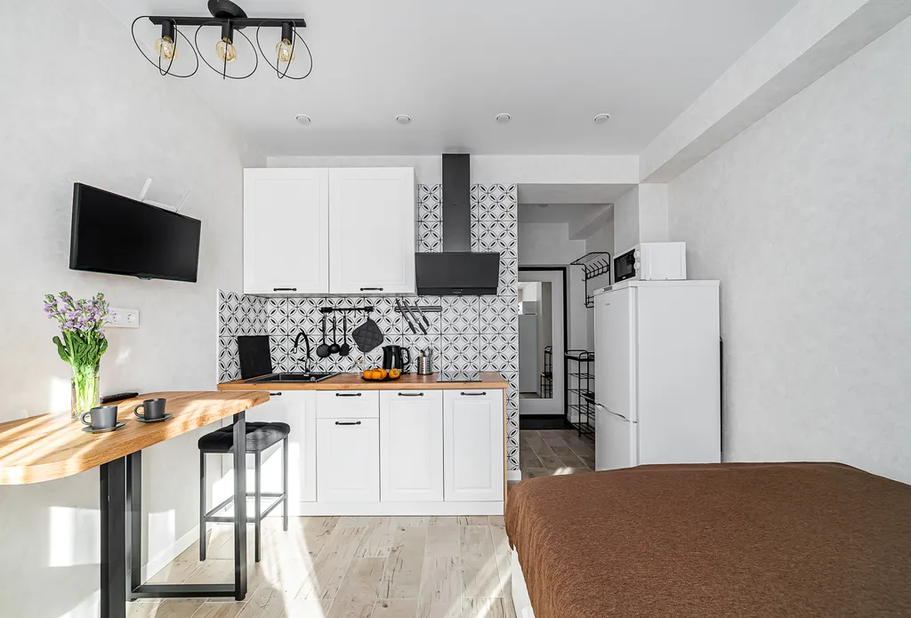 Студия 21 с видом на горы