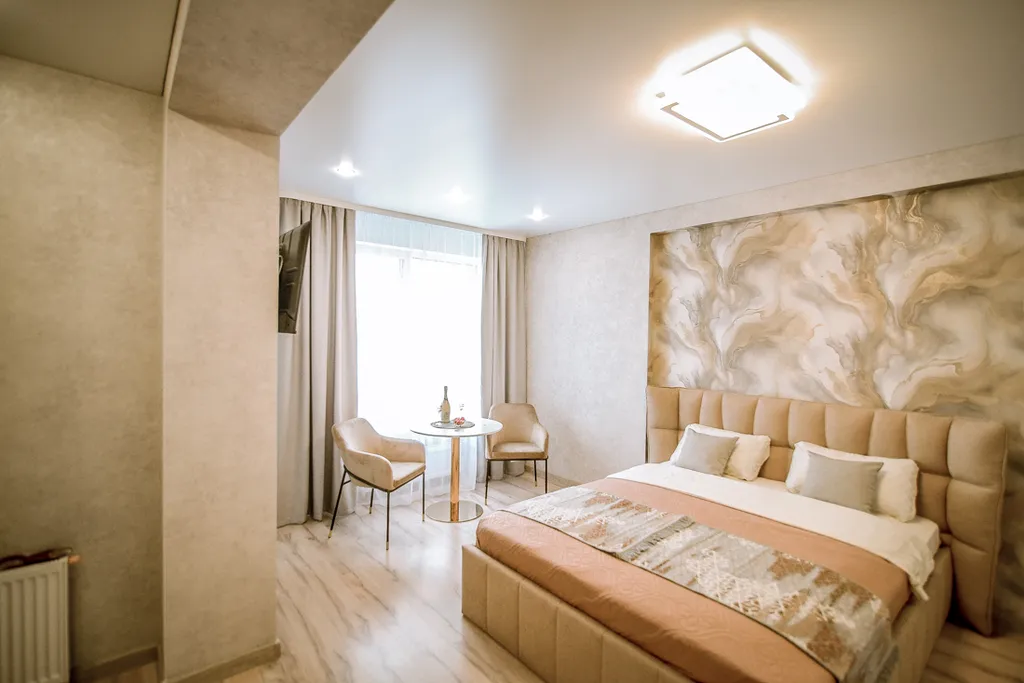 Уютная студия с красивым видом на город