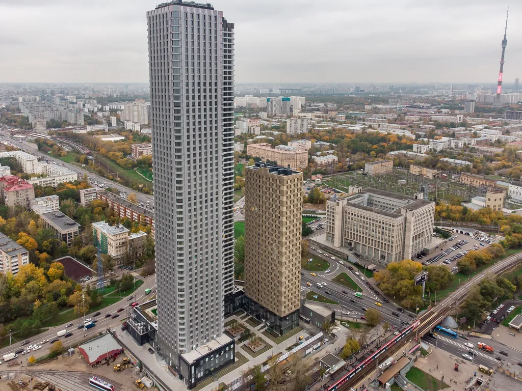 Квартира Апартаменты "Terrace 45" на 45м этаже с 2 отдельными спальнями — Москва