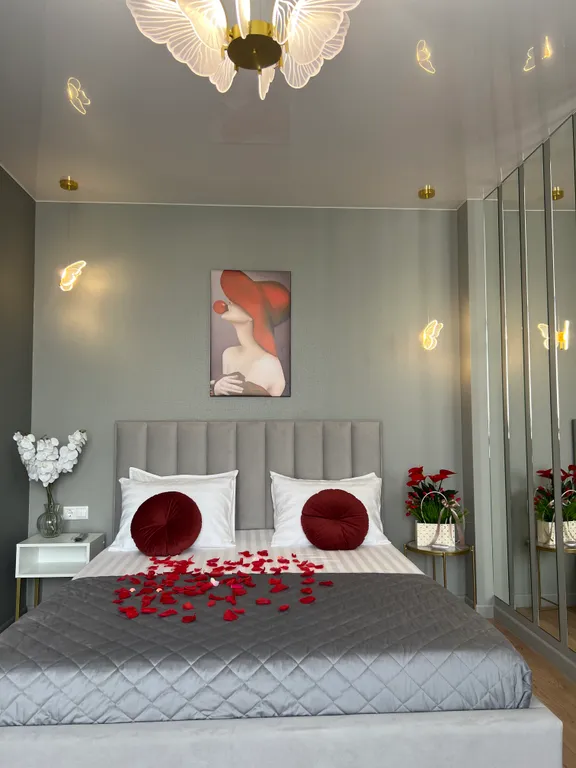 Апартамент с видом на озеро Кубань с джакузи с качелей