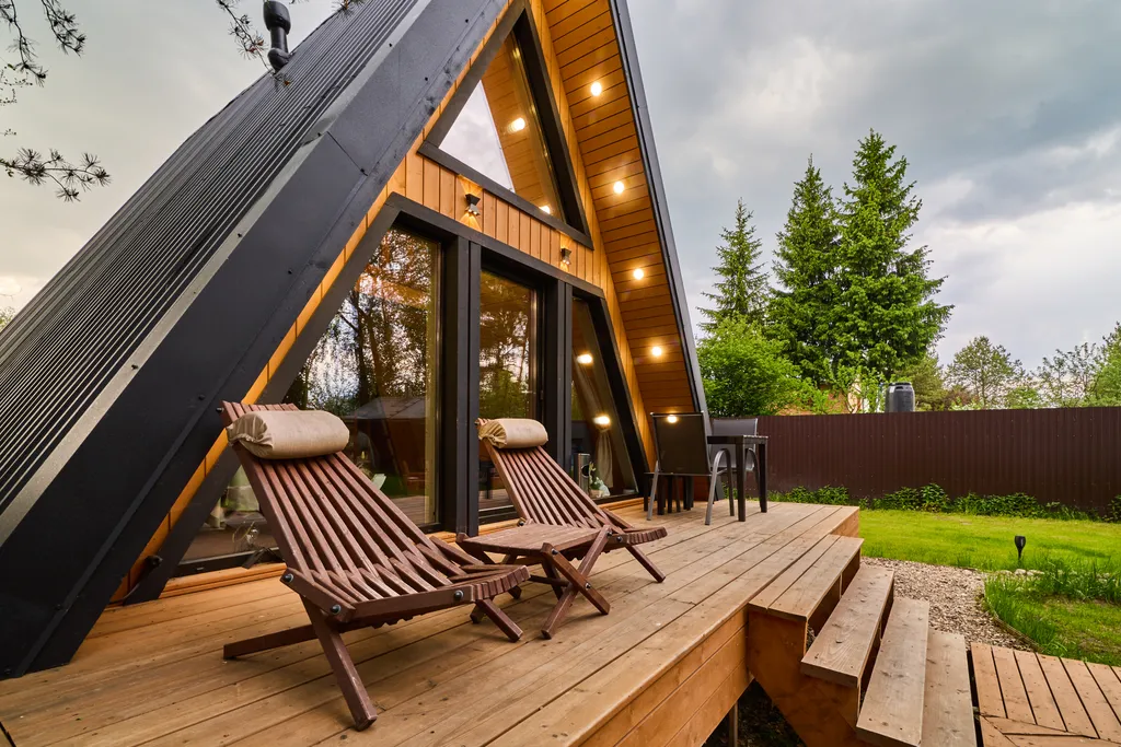 Коттедж Треугольный дом A-frame — аренда посуточно в Электроугли