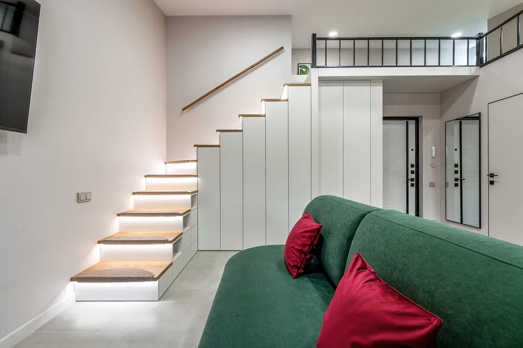 Дизайнерская мансарда Green Attic с кондиционером у Невского проспекта