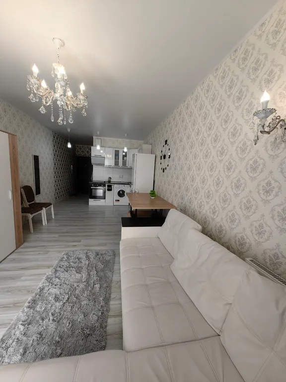 Уютная студия с видом на город