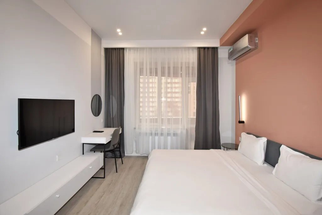 Студия с 2 раздельными кроватями и балконом