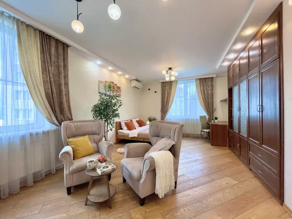 Комфортная 2-комнатная квартира с кондиционером