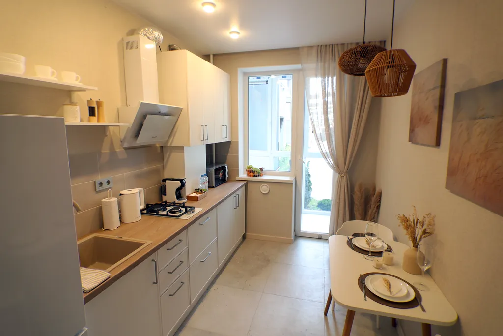 Светлая квартира у моря