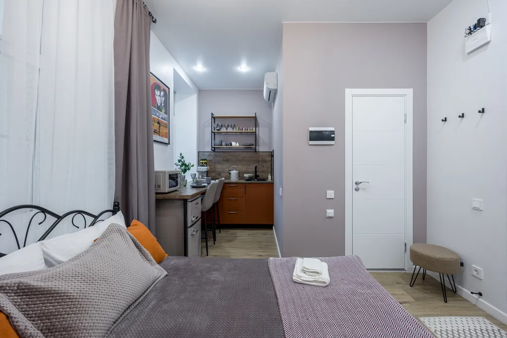 Квартира-студия, 20 м², 1 кровать