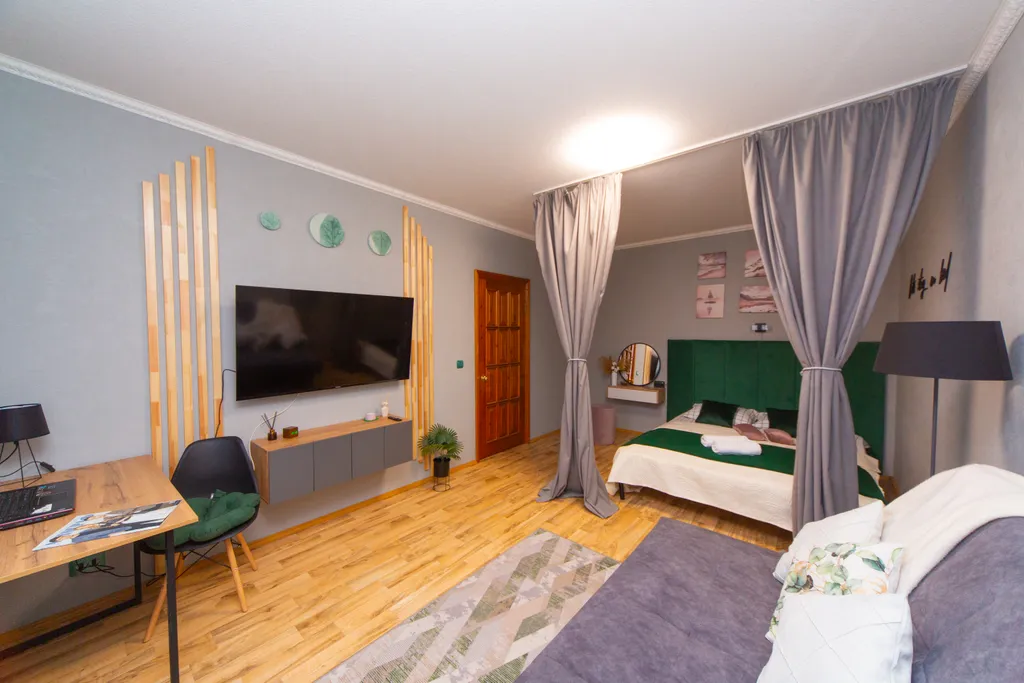 Апартамент для ценителей уюта с панорамным видом, PS4, СмартТВ-55