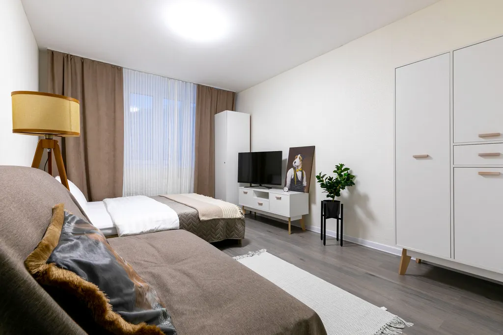 Просторная уютная однокомнатная квартира — аренда посуточно в Мурино