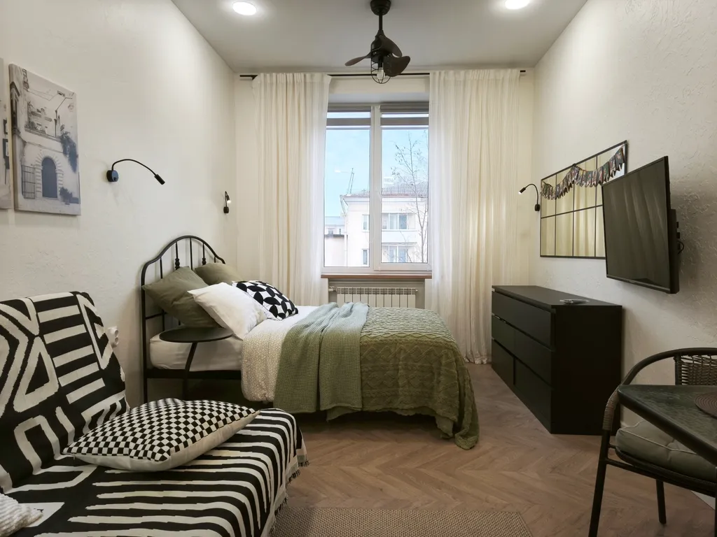 Центр. Атмосферная студия на 4-м этаже для некурящих