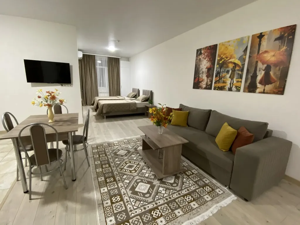 Квартира Двухкомнатный 6-местный Люкс недалеко от центра Грозного — аренда посуточно в Грозный