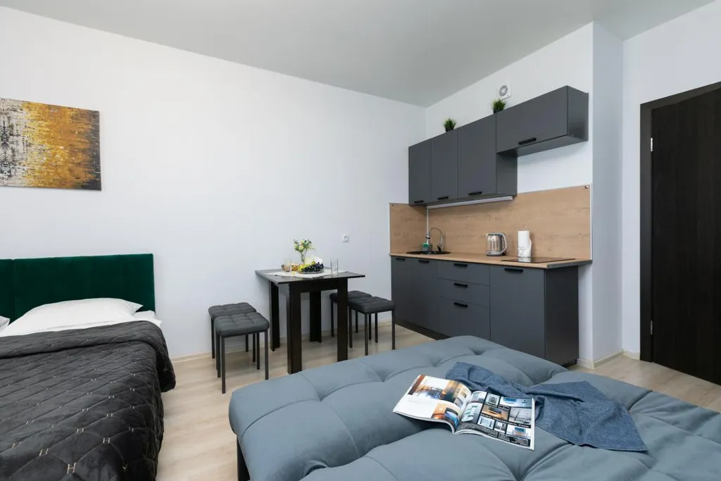 Квартира Квартира Уютная студия в ЖК Эврика, УПИ, УрФУ, ЦК Урал — Екатеринбург