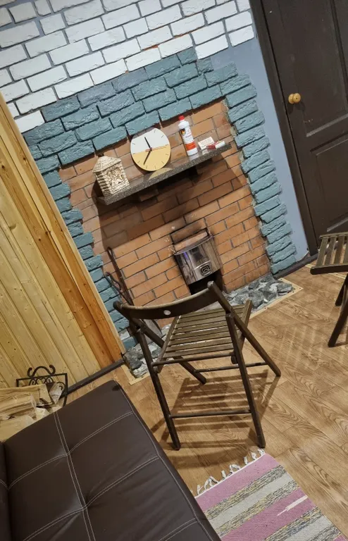 Дом с баней на дровах