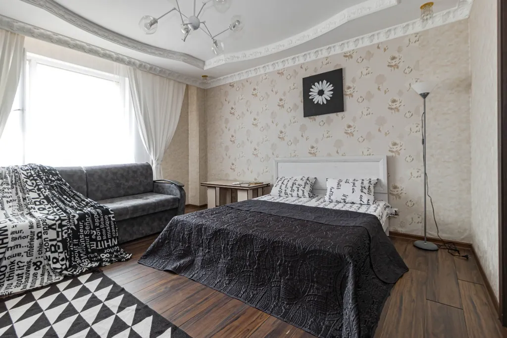 Очень уютная 2-комнатная с 2-мя кроватями в самом центре Левого берега