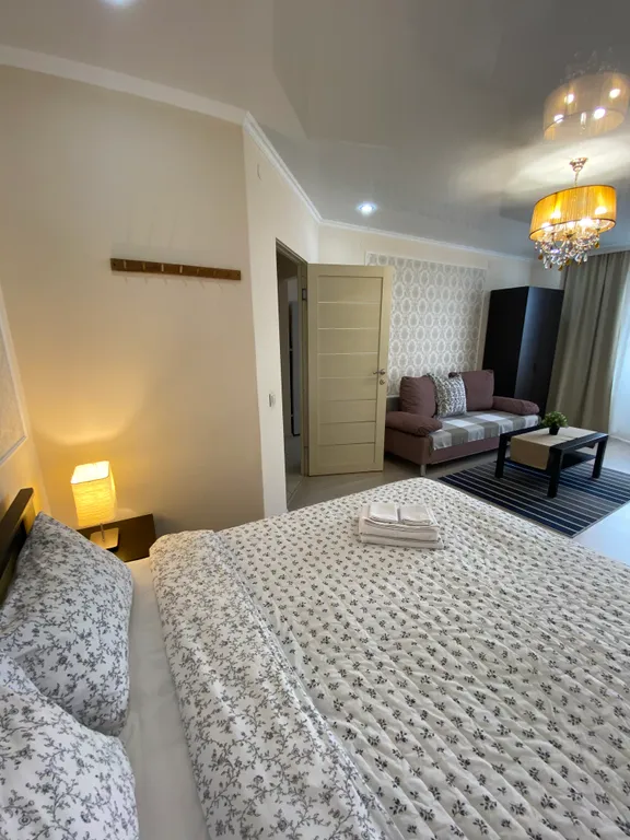 Однокомнатные апартаменты с видом на Кавказские горы