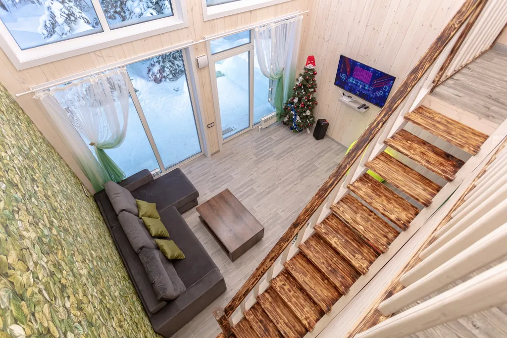 Барнхаус с панорамным видом на лес