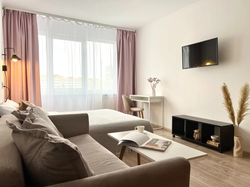 Квартира Однокомнатная квартира у метро Ленинский проспект (10 мин пешком) — Санкт-Петербург