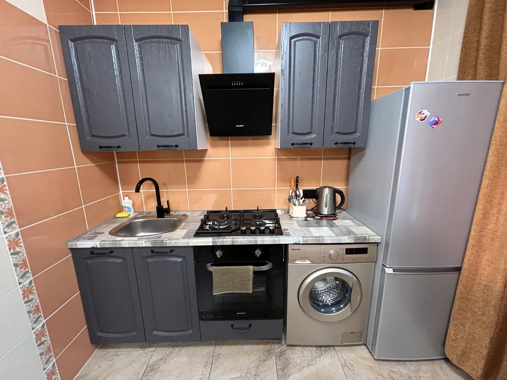 Студия с красивым видом на центр города