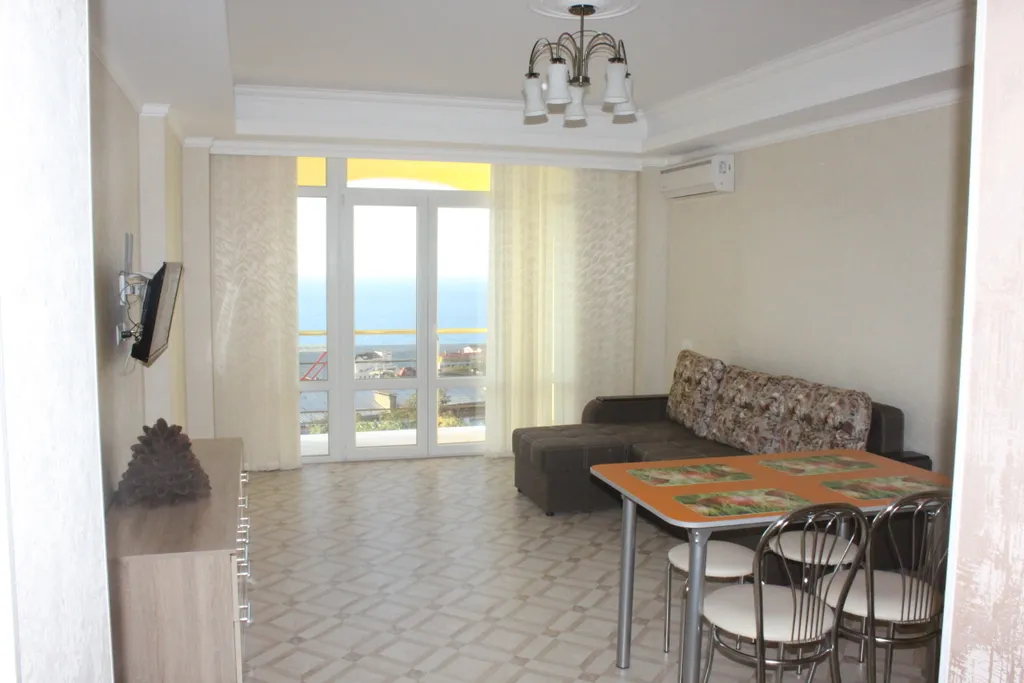 2х-к апартаменты на 5м-этаже! 2 балкона! вид на море!  ЖК ВиллаДельМар